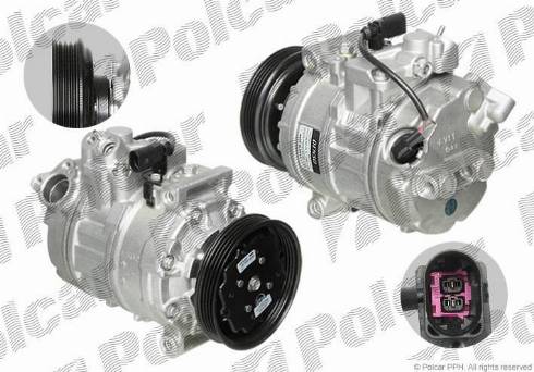 Polcar DCP02010 - Компрессор кондиционера autospares.lv