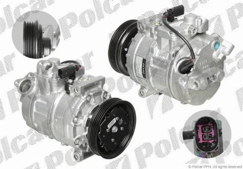 Polcar DCP02026 - Компрессор кондиционера autospares.lv