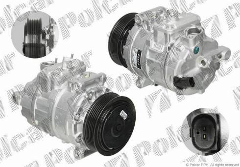 Polcar DCP32045 - Компрессор кондиционера autospares.lv