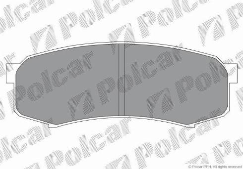 Polcar IE141027 - Тормозные колодки, дисковые, комплект autospares.lv