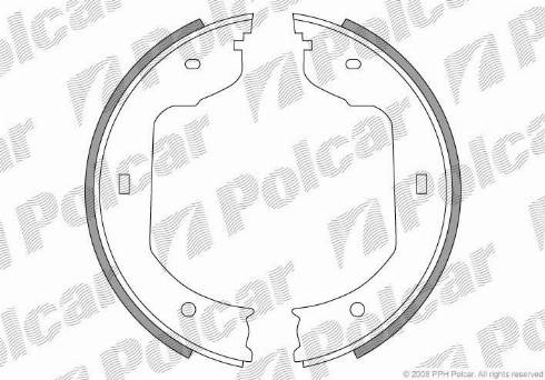 Polcar LS1920 - Комплект тормозов, ручник, парковка autospares.lv