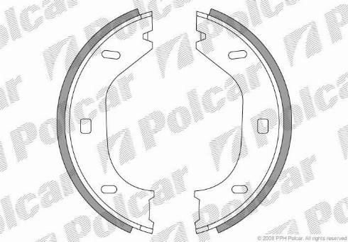 Polcar LS1370 - Комплект тормозов, ручник, парковка autospares.lv