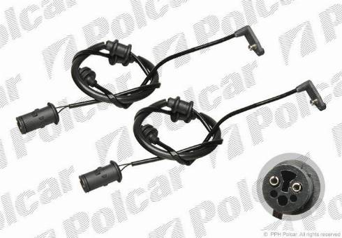Polcar LZ0167 - Сигнализатор, износ тормозных колодок autospares.lv