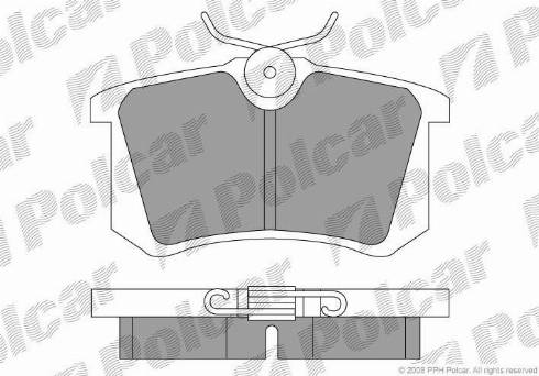 Polcar S70-1003 - Тормозные колодки, дисковые, комплект autospares.lv