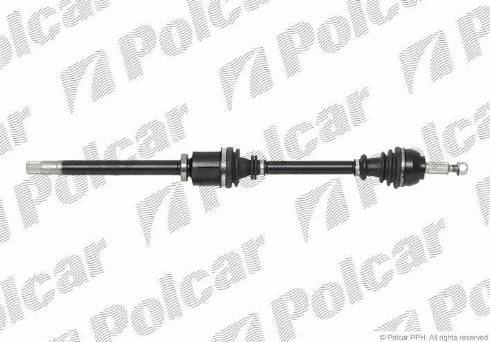 Polcar T49228 - Шарнирный комплект, ШРУС, приводной вал autospares.lv