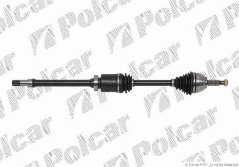 Polcar T68400 - Приводной вал autospares.lv