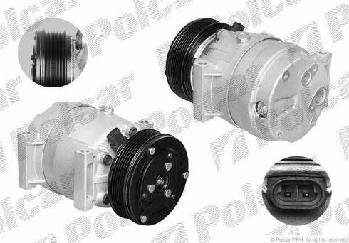 Polcar TSP0155023 - Компрессор кондиционера autospares.lv