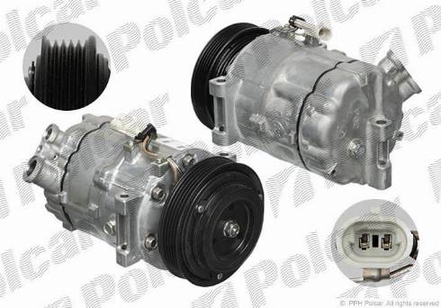 Polcar VA699348 - Компрессор кондиционера autospares.lv