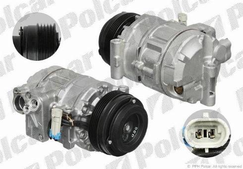 Polcar VA699301 - Компрессор кондиционера autospares.lv