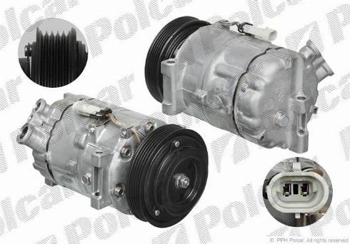 Polcar VA699307 - Компрессор кондиционера autospares.lv