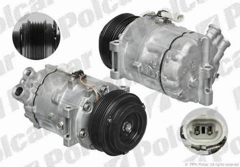 Polcar VA699317 - Компрессор кондиционера autospares.lv