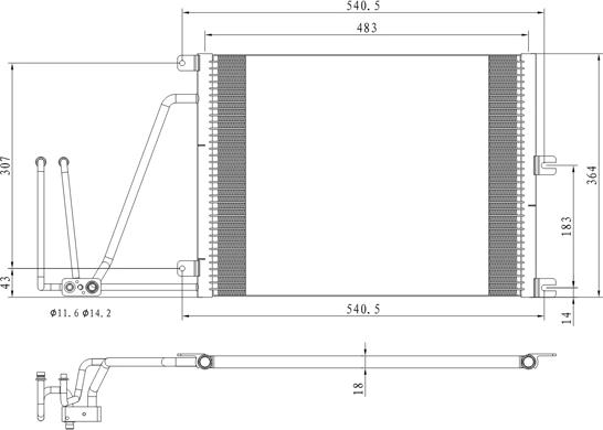 PowerMax 7110464 - Конденсатор кондиционера autospares.lv