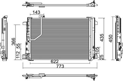 PowerMax 7110481 - Конденсатор кондиционера autospares.lv