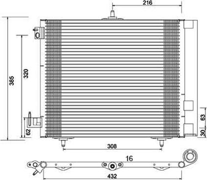 PowerMax 7110130 - Конденсатор кондиционера autospares.lv