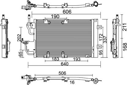 PowerMax 7110302 - Конденсатор кондиционера autospares.lv