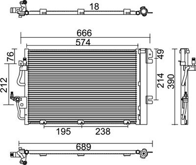 PowerMax 7110378 - Конденсатор кондиционера autospares.lv