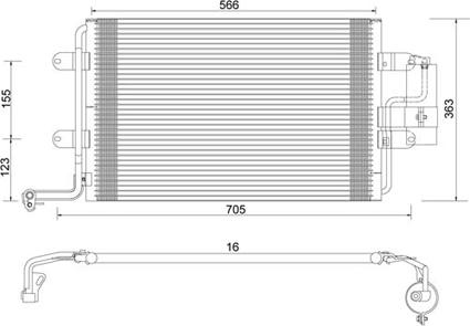 PowerMax 7110293 - Конденсатор кондиционера autospares.lv