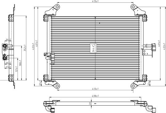 PowerMax 7110242 - Конденсатор кондиционера autospares.lv