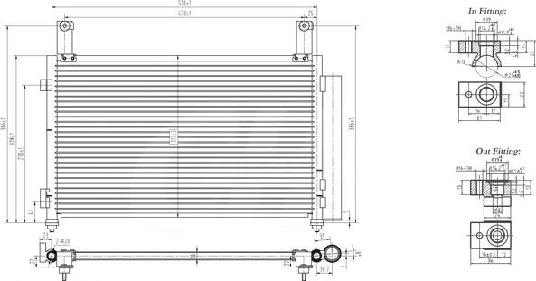 PowerMax 7110262 - Конденсатор кондиционера autospares.lv