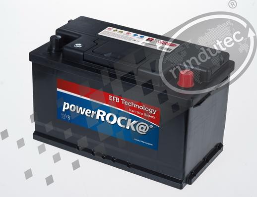 PowerROCK EFB080RHN - Стартерная аккумуляторная батарея, АКБ autospares.lv