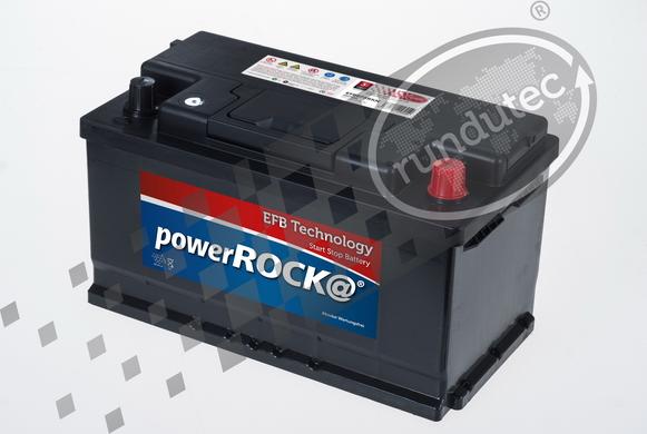 PowerROCK EFB075RKN - Стартерная аккумуляторная батарея, АКБ autospares.lv