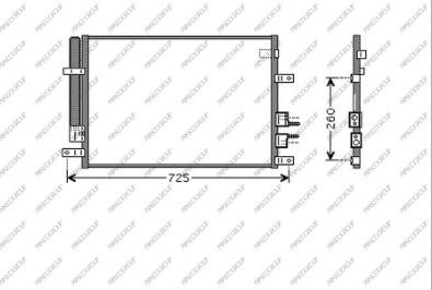 Prasco AA090C001 - Конденсатор кондиционера autospares.lv