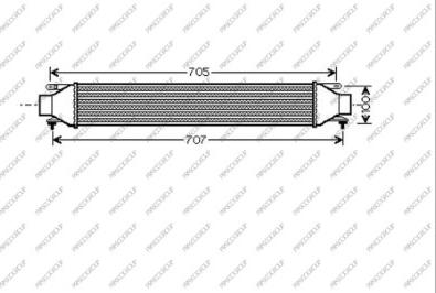 Prasco AA210N004 - Интеркулер, теплообменник турбины autospares.lv