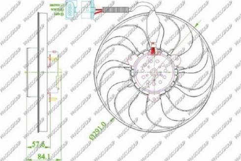 Prasco AD0163310 - Вентилятор, охлаждение двигателя autospares.lv