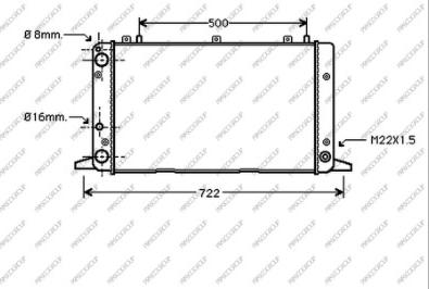 Prasco AD013R015 - Радиатор, охлаждение двигателя autospares.lv