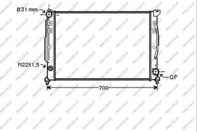 Prasco AD017R004 - Радиатор, охлаждение двигателя autospares.lv