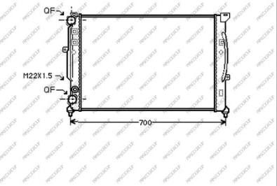 Prasco AD017R011 - Радиатор, охлаждение двигателя autospares.lv