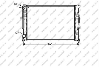 Prasco AD032R008 - Радиатор, охлаждение двигателя autospares.lv