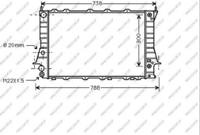 Prasco AD029R002 - Радиатор, охлаждение двигателя autospares.lv