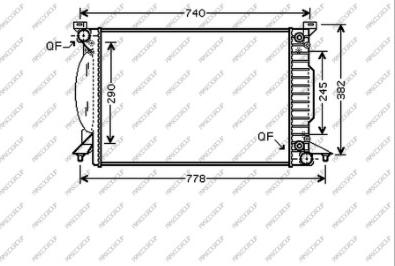 Prasco AD020R009 - Радиатор, охлаждение двигателя autospares.lv