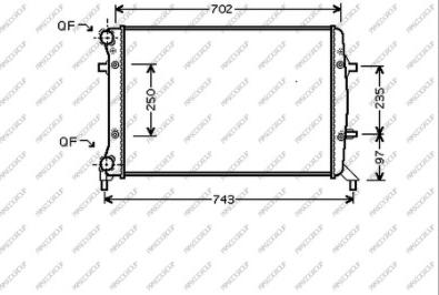 Prasco AD320R011 - Радиатор, охлаждение двигателя autospares.lv