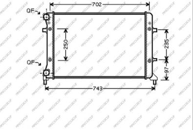 Prasco AD320R012 - Радиатор, охлаждение двигателя autospares.lv