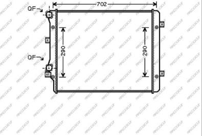 Prasco AD322R015 - Радиатор, охлаждение двигателя autospares.lv