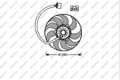 Prasco AD200F007 - Вентилятор, охлаждение двигателя autospares.lv