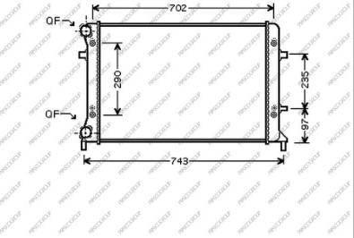 Prasco AD202R003 - Радиатор, охлаждение двигателя autospares.lv