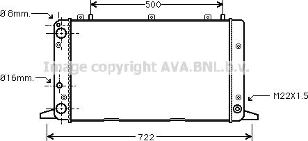 Prasco AI2047 - Радиатор, охлаждение двигателя autospares.lv