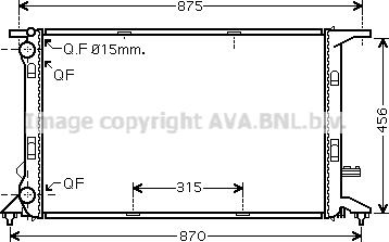 Prasco AI2292 - Радиатор, охлаждение двигателя autospares.lv