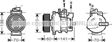 Prasco AIAK271 - Компрессор кондиционера autospares.lv