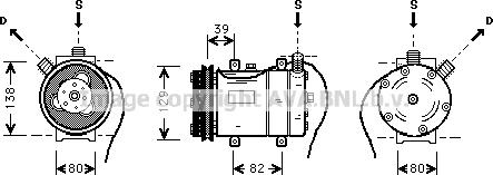 Prasco AIK009 - Компрессор кондиционера autospares.lv