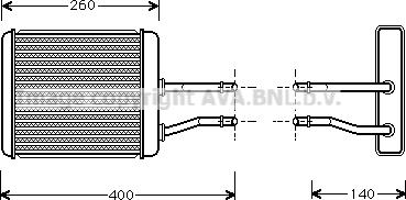 Prasco AL6073 - Теплообменник, отопление салона autospares.lv