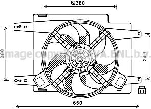 Prasco AL7522 - Вентилятор, охлаждение двигателя autospares.lv