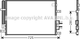 Prasco ALA5097D - Конденсатор кондиционера autospares.lv