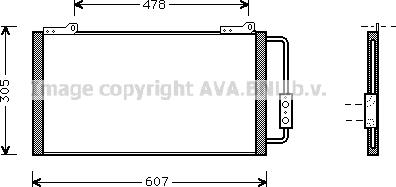 Prasco AU5139 - Конденсатор кондиционера autospares.lv