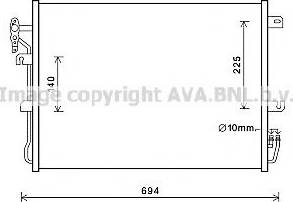 Prasco AU5215 - Конденсатор кондиционера autospares.lv