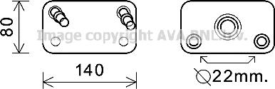 Prasco AU3205 - Масляный радиатор, автоматическая коробка передач autospares.lv