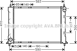 Prasco AU2149 - Радиатор, охлаждение двигателя autospares.lv